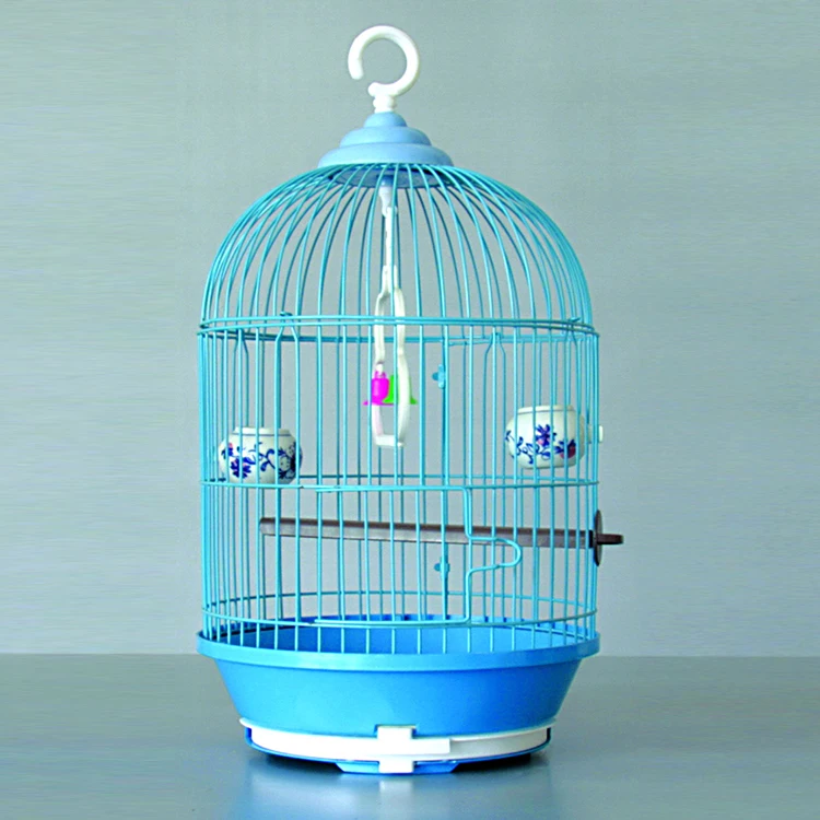 Stainless Steel Bird Cage Round Bird Nest Parrot Thrush Image Bird
