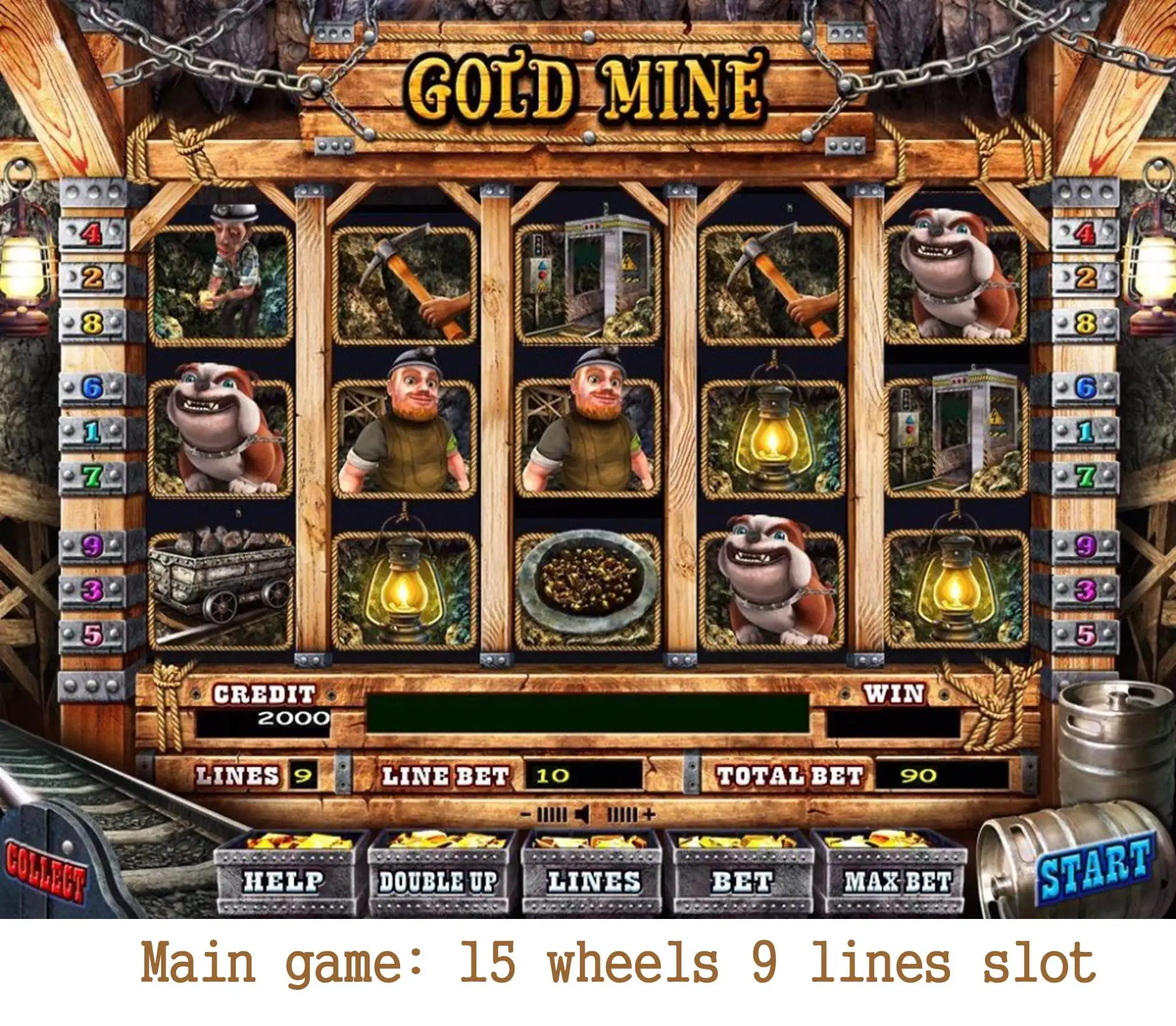 Dream Wheel 15 Line Slots Machine