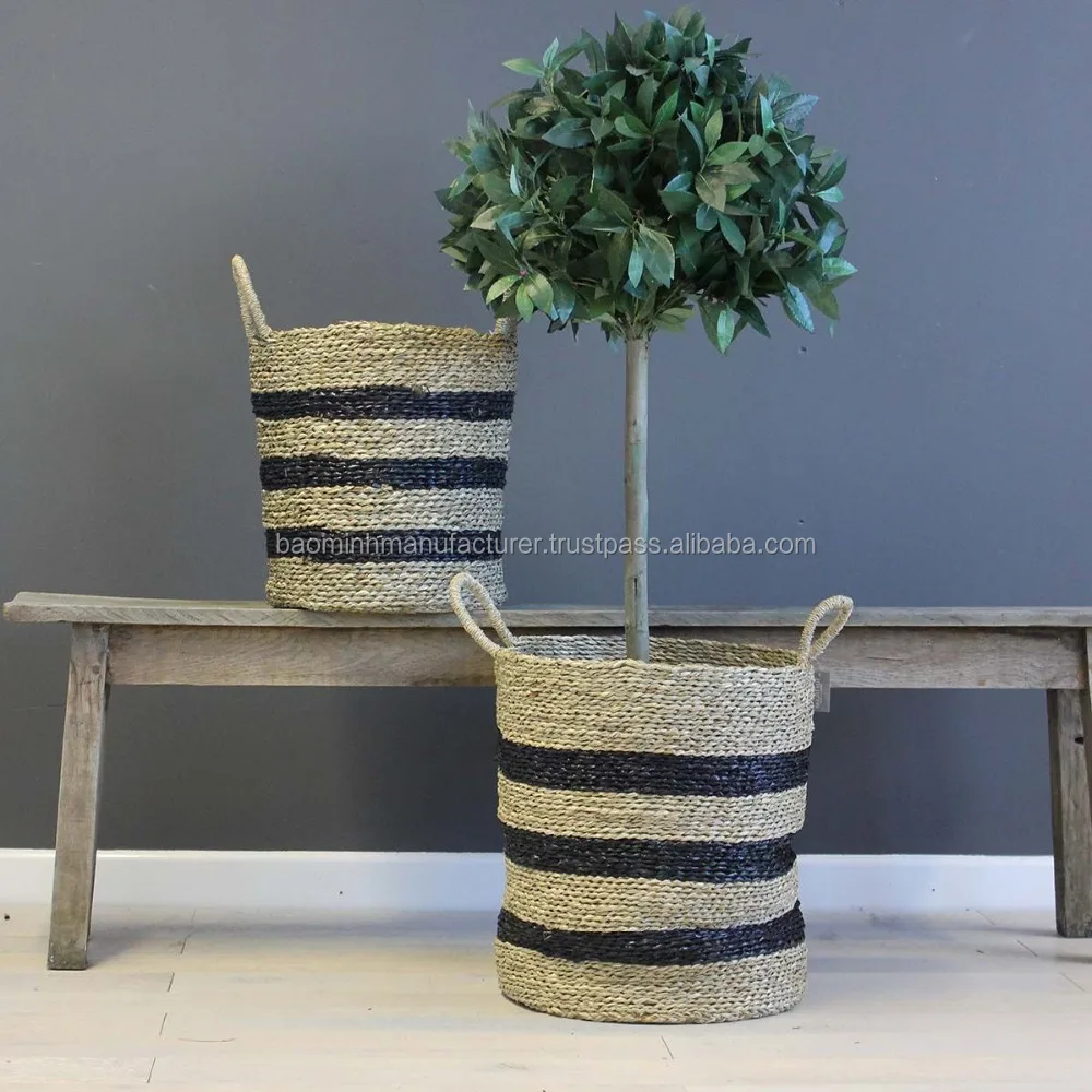 Simple Decor Woven Natural Seagrass Planter Basket Buy Seagrass