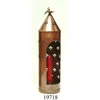 12 inch iron garden candle lantern plain polished