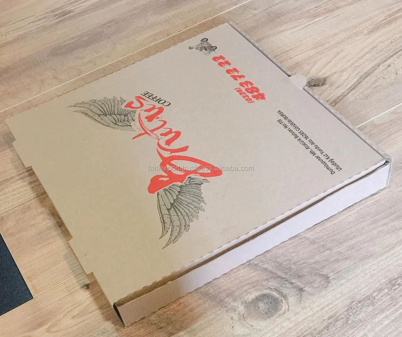 Baskili Pizza Kutusu