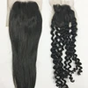Natural black swiss transparent lace closure straight and all wavy styles to make wig