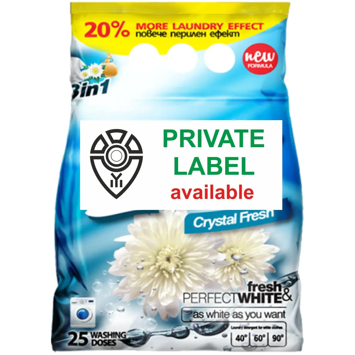 Powder Laundry Detergent For White And Color Fabrics Private Label