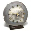 Natural Gray agate Colorful Raw Agate Gift Slice Clock for Home Decoration