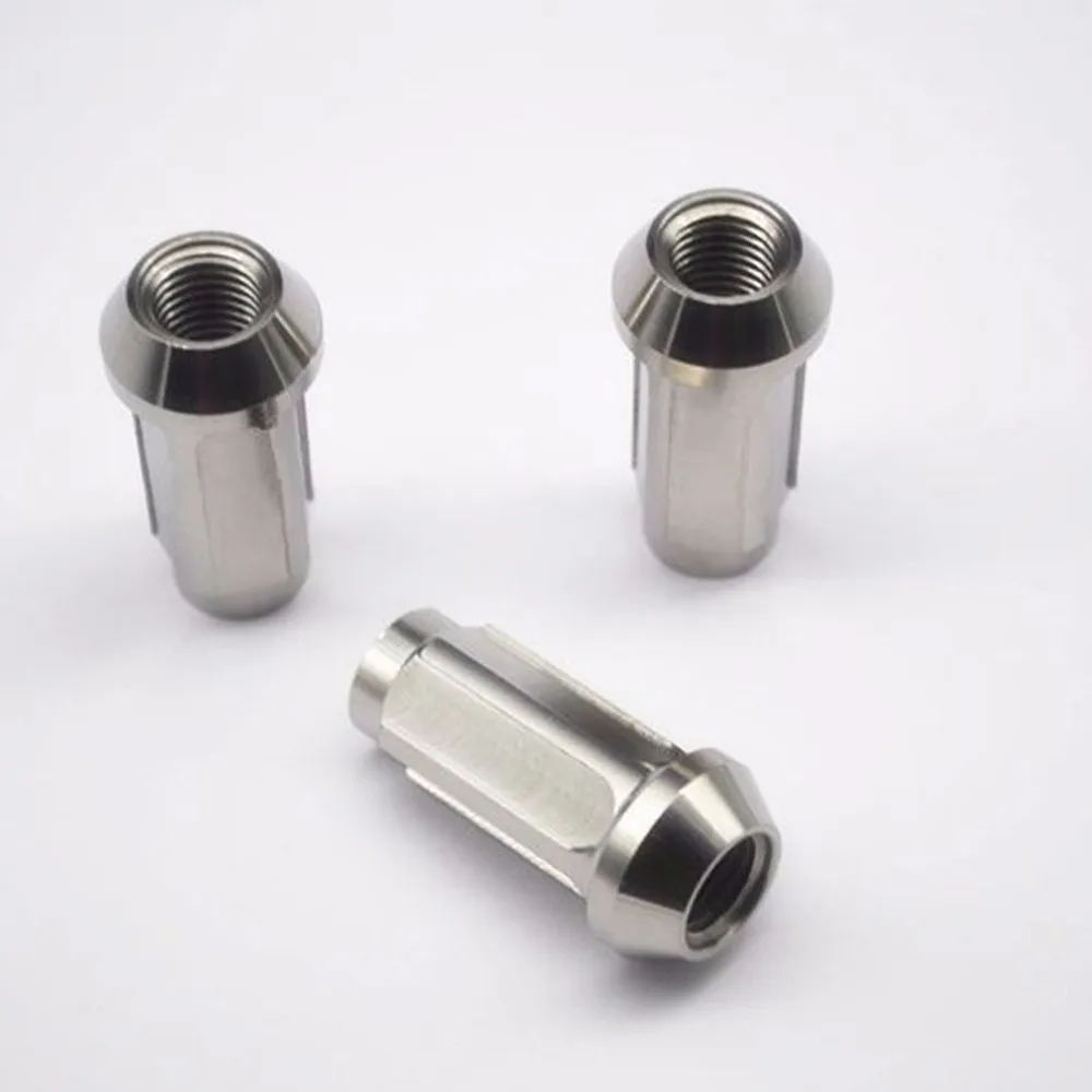 Gr5 Titanium Anti Theft Wheel Hub Cone Bolt Nut For Car M12x1.25/1.5