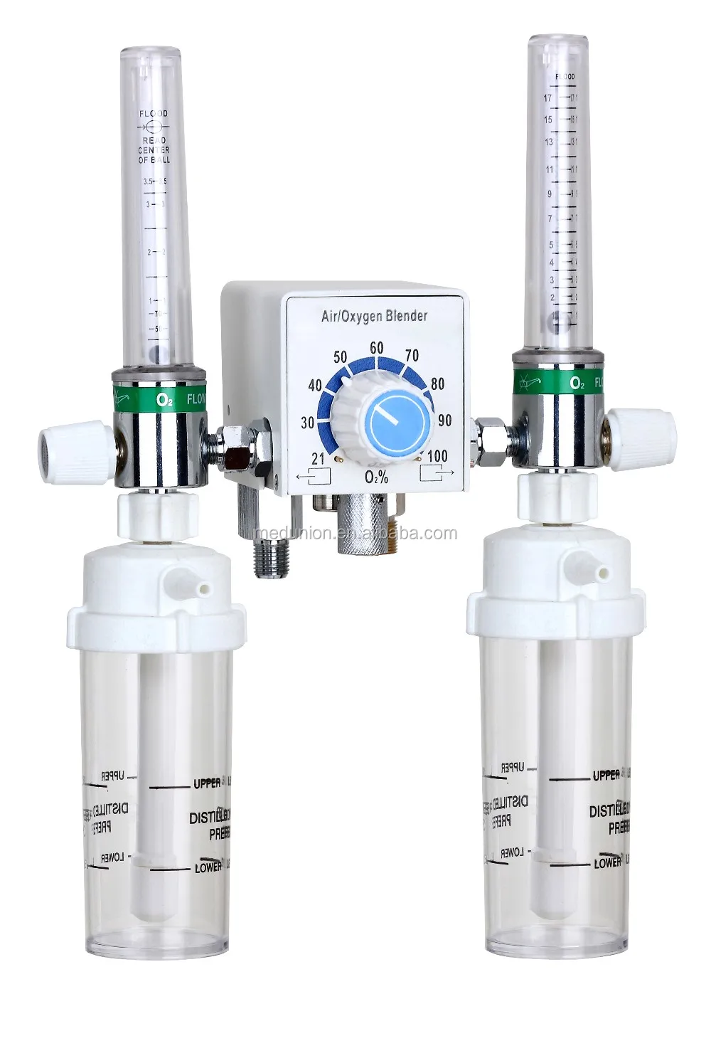 Popular Double Flowmeter Air Oxygen Blender Buy Air Oxygen Blender