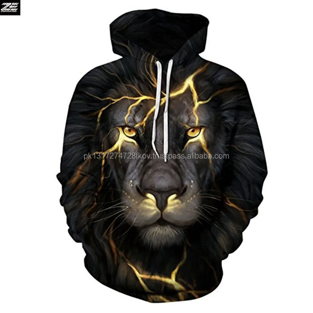 mens animal print hoodie