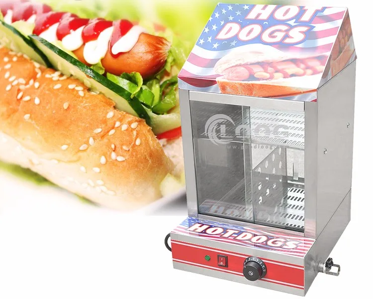 Electric Hot Dog Warmer Machine - 28.8QT Stainless Steel, Holds 160-175 Hot Dogs & 30-40 Buns Commercial Hot Dog Steamer Electric Hot Dog Warmer Machine - 28.8QT Stainless Steel, Holds 160-175 Hot Dogs & 30-40 Buns Commercial Hot Dog Steamer