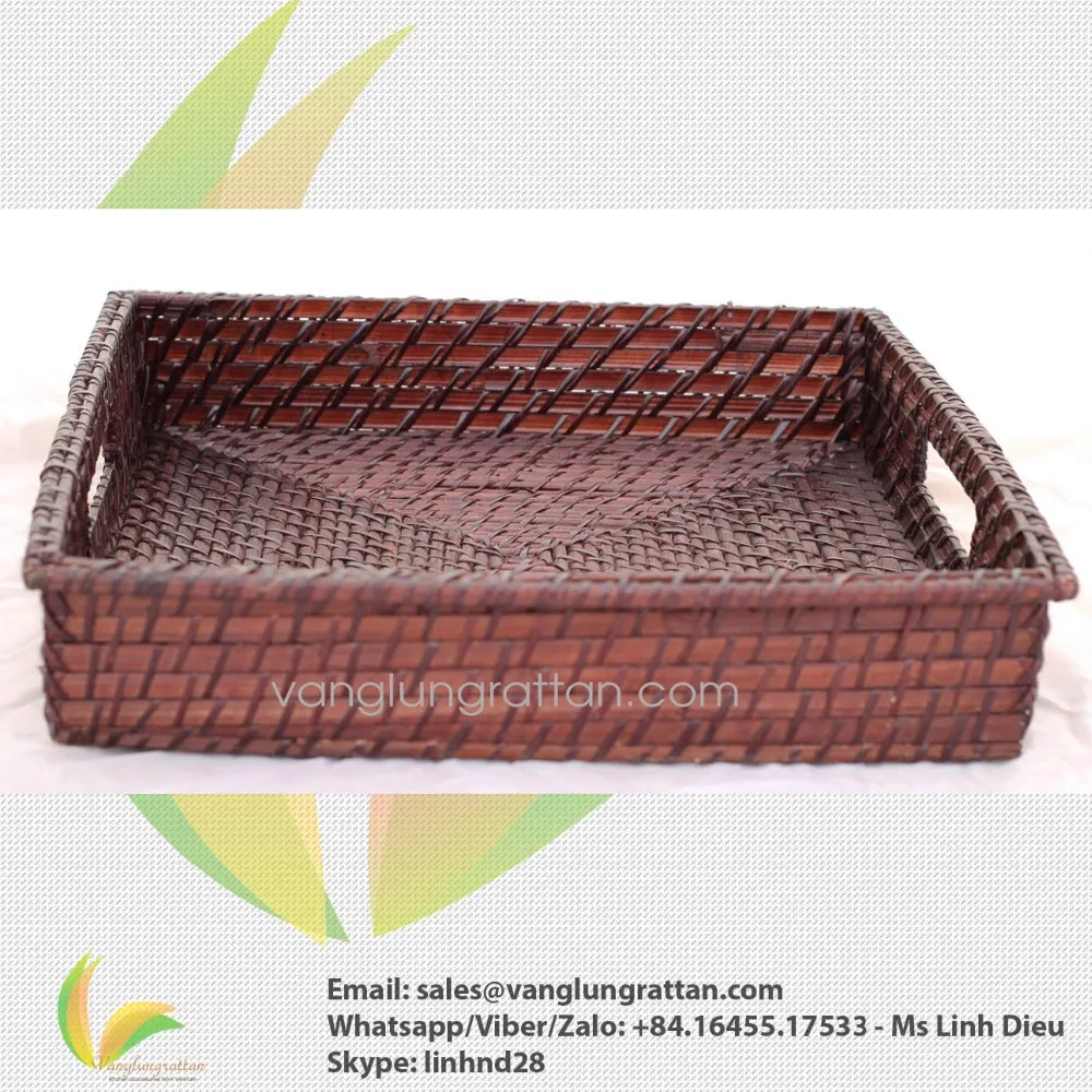 New Designed 2018 Set Of 2 Wholesale Rattan Basket From Vietnam Buy