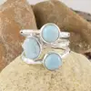 Larimar jewelry ring offers wholesale Silver jewelry all occasion 925 sterling silver jewelry indian ring
