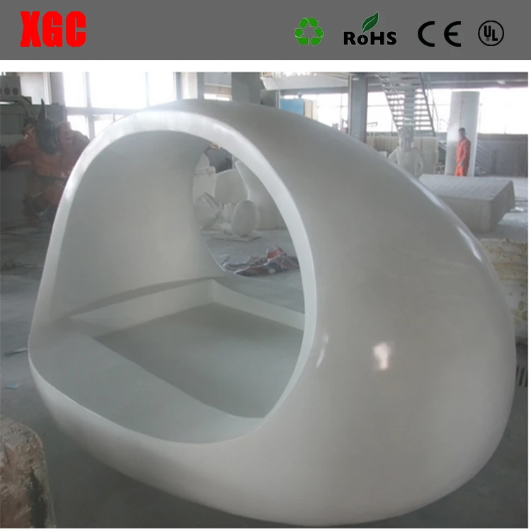Egg Shaped Fiberglass Bed Stylish White Double Bed Fiberglass Made