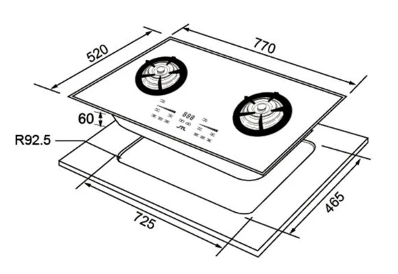 JT-GC288AT Gas Hob