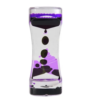 Trendy Oil Drop Bubbler Liquid Motion Timer Sensory Hourglass