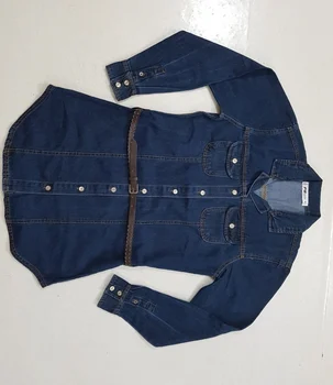 ladies long denim dress