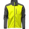 Wholesale OEM supply custom jacket for men Fluorescent yellow outdoor running jacket Hi vis softshell jacket