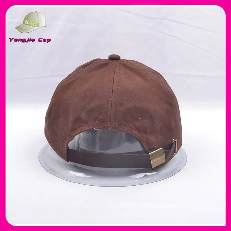 Wholesale Blank Washed Oil Cloth Baseball Cap Wax Cloth Cap Waxed