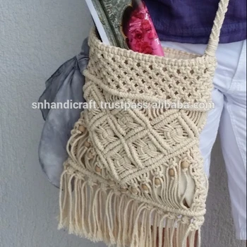 macrame shoulder bag