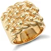 Mens heavy 9ct yellow Gold/s925 silver 5 row Keeper Ring 30 grams Englishness jewellery keeper ring for couple custom