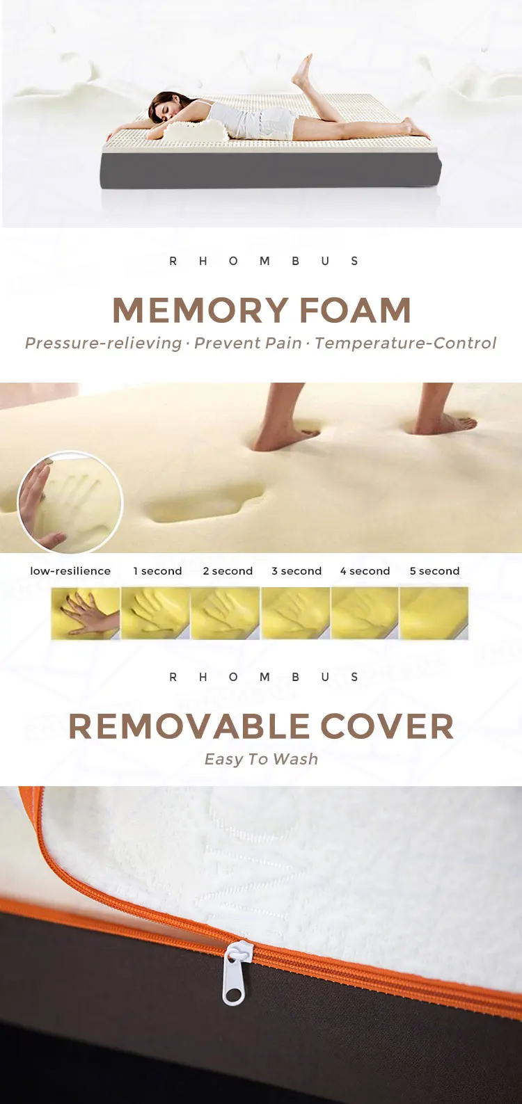 6 Sleep Comfort Tencel Orthopedic Latex Memory Foam Mattress Jt18 Buy