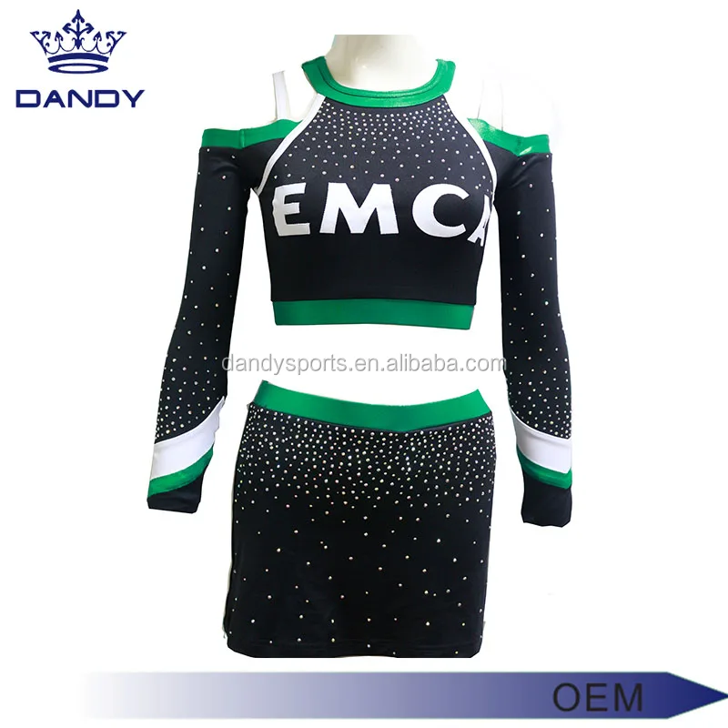 Oem Sublimated Wholesale Cheerleding Uniform Dry Fit Cheerleading
