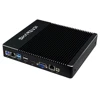 barebone system factory price Intel i3 7130u Fanless industrial linux fanless pc small fact with 4g ram 1 vga & HD support win10