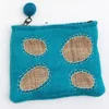 FYN-CL-012, Butterfly Patch Clutch, Felted by Skilled and Talented Women Artisans from Nepal, 100% Eco-friendly New Zealand Wool