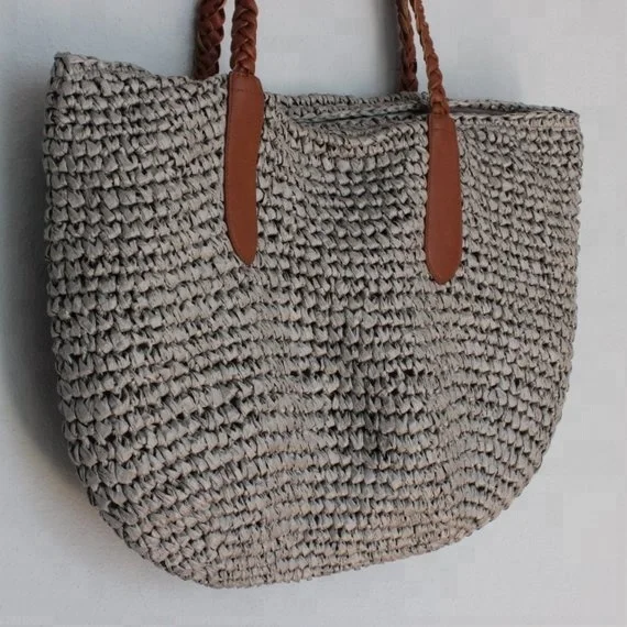 vintage raffia bag