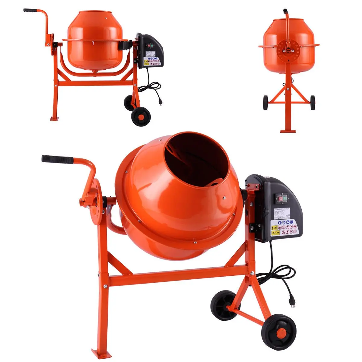 Buy JAXPETY 2-1/5cuft Portable Electric Concrete Cement Mixer Barrow