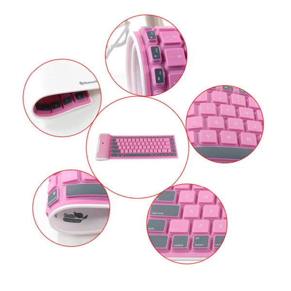 Portable Flexible Wireless Soft Silicone Bluetooth Keyboard Buy Bluetooth Wireless Keyboard