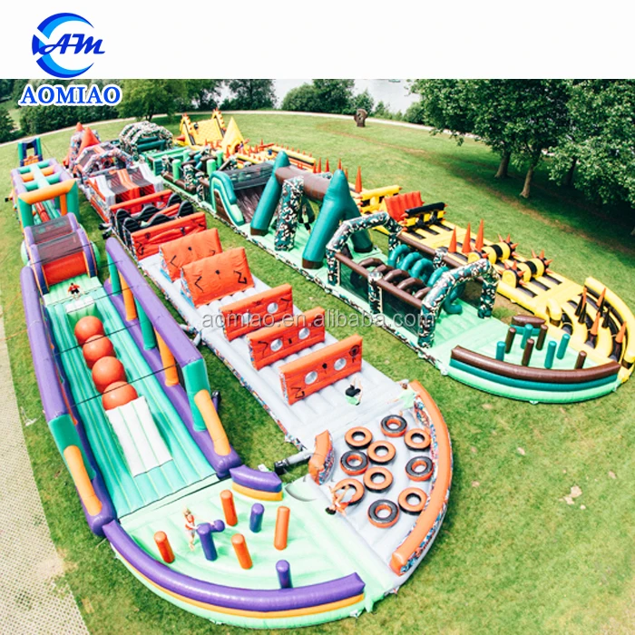 839ft/272m World Biggest  Inflatable Obstacle Course Giant Obstacle Maze For sale