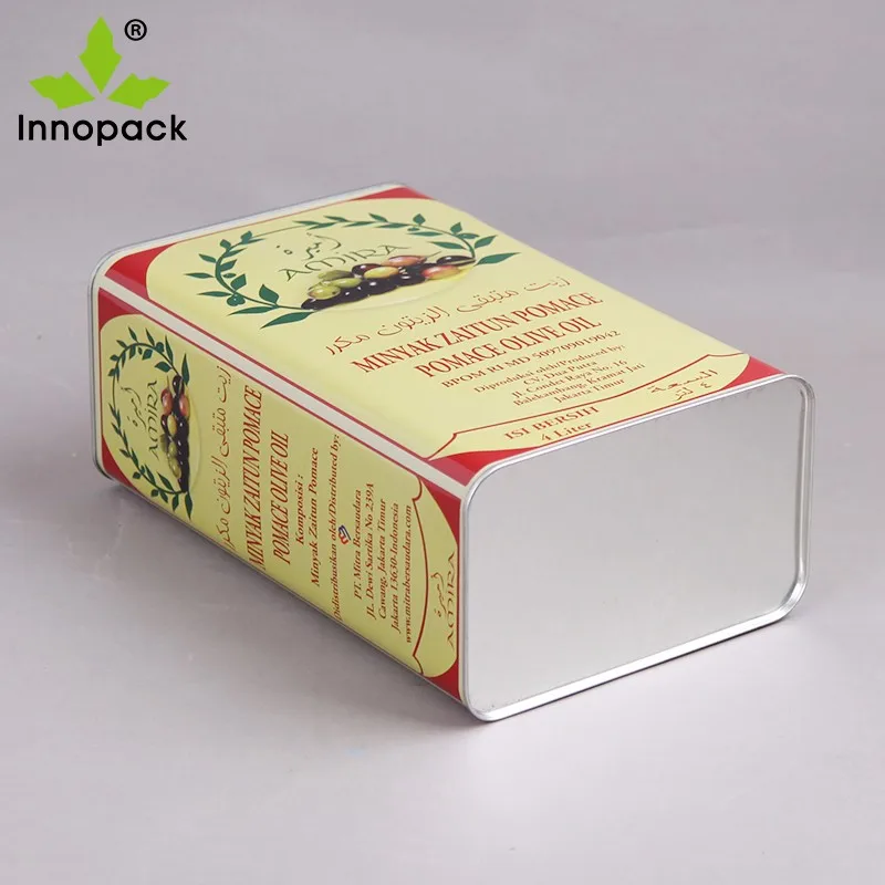 Rectangular Wholesale Tin Gift Box/olive Oil Packing Tin Buy Olive