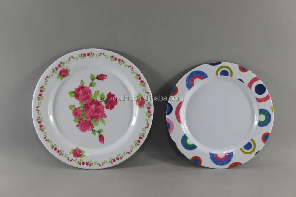 Custom-Made Print Melamine Plate Sets Dish Sets