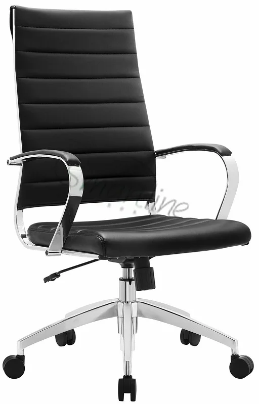 Executive Steel Leather High back Chair with armrest in PU cover