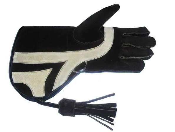 FITAXIS Suede Leather Falconry Glove 3 Layerd Skinned Bird Eagle Protector NEW* 