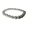 New Pyrite Faceted Beads Stretch Bracelet A++ Natural Genuine Healing Energy Metaphysical Love Gift India Asia Power Confidence