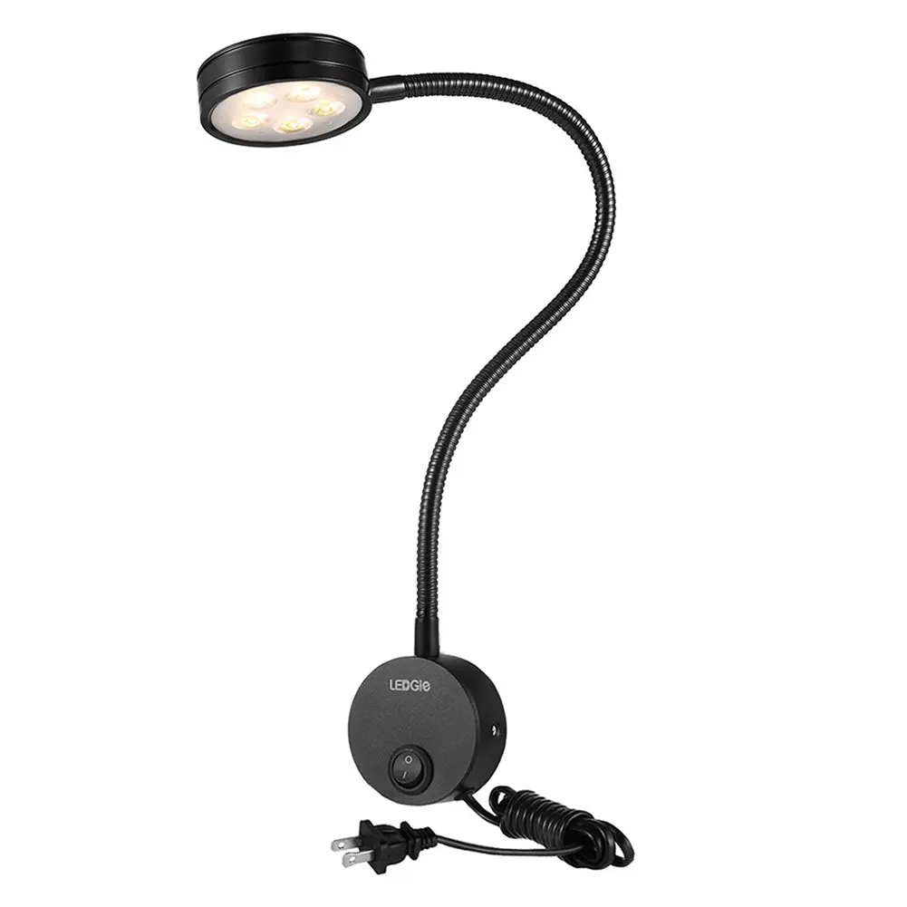 Buy LEDGLE 5W LED Wall Lamp Flexible Gooseneck Wall Light 