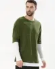 Factory custom men ring spun cotton t shirts New Design O Neck 100% Cotton green men custom t shirt