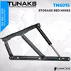Storage box hinge with gas spring mechanism