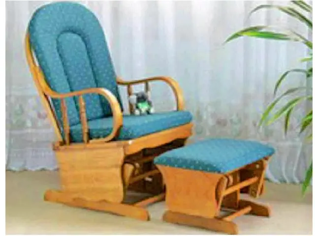 1615-1012-sp Wooden Glider Rocker & Ottoman - Buy Wooden Glider Rocker