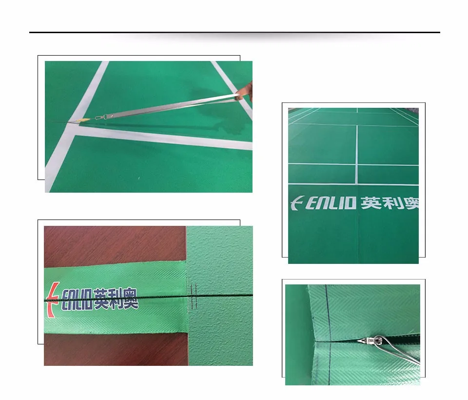 Enlio New Product Zipper Badminton Court Mat Sports Floor Buy