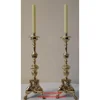 Candlestick On Roman Face Heavily Casted embossed On Tripod Base