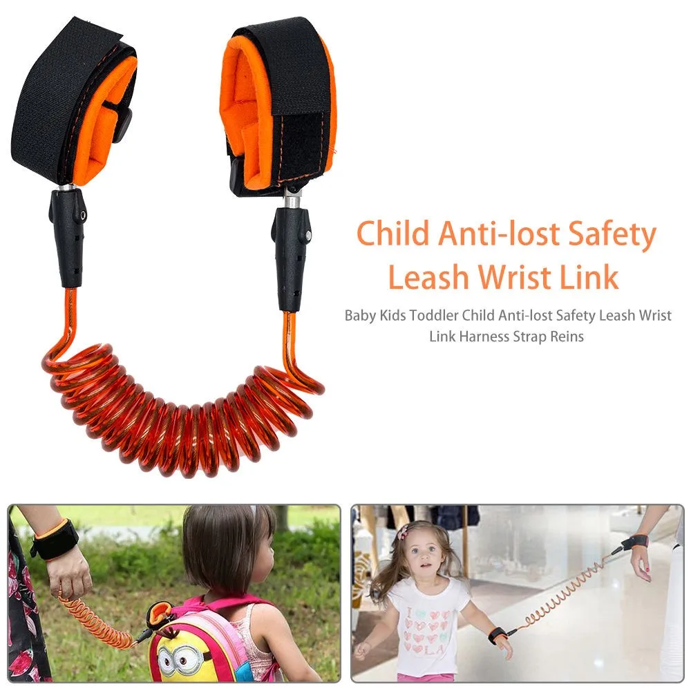 Baby Kids Toddler Child Anti-lost Safety Leash Wrist Link Harness Strap Reins