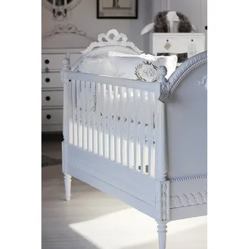 Gustavian Luxury Folded Children S Baby Crib With Adjustable