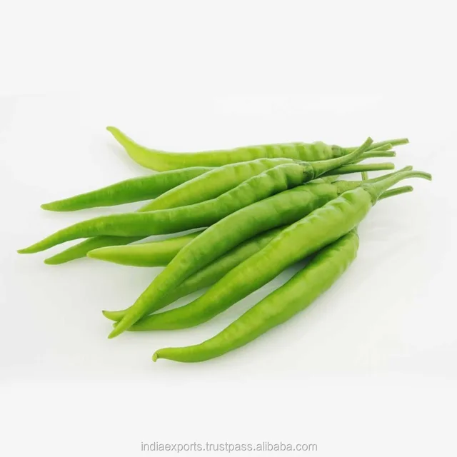 raw green chillies