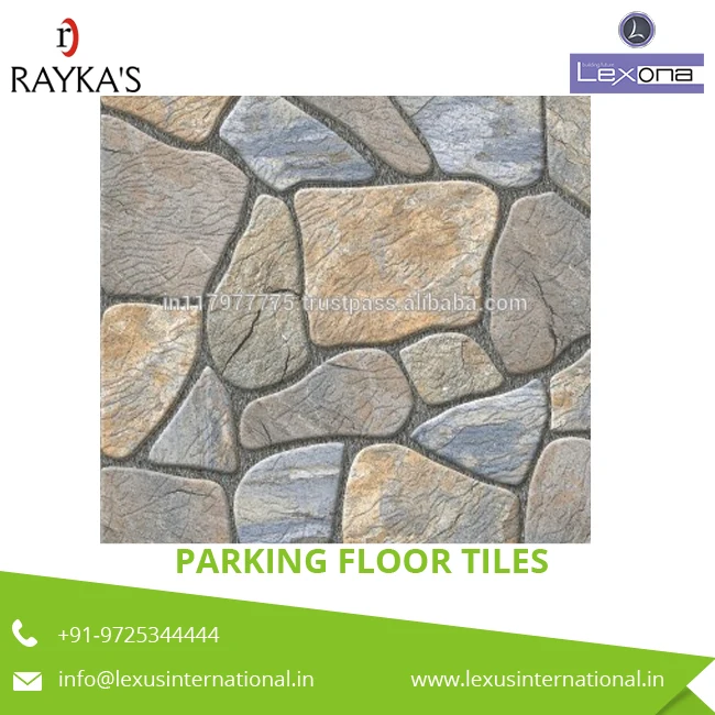 Heavy Duty Parking Porcelain Floor Tile For Out Side Car Parking With ...