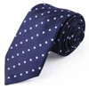 Italian latest 100% silk Woven necktie Poka Dot tie manufacturer