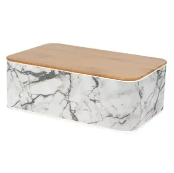 Manufacture Marble Bread Box With Bamboo Lid Home Kitchen ...