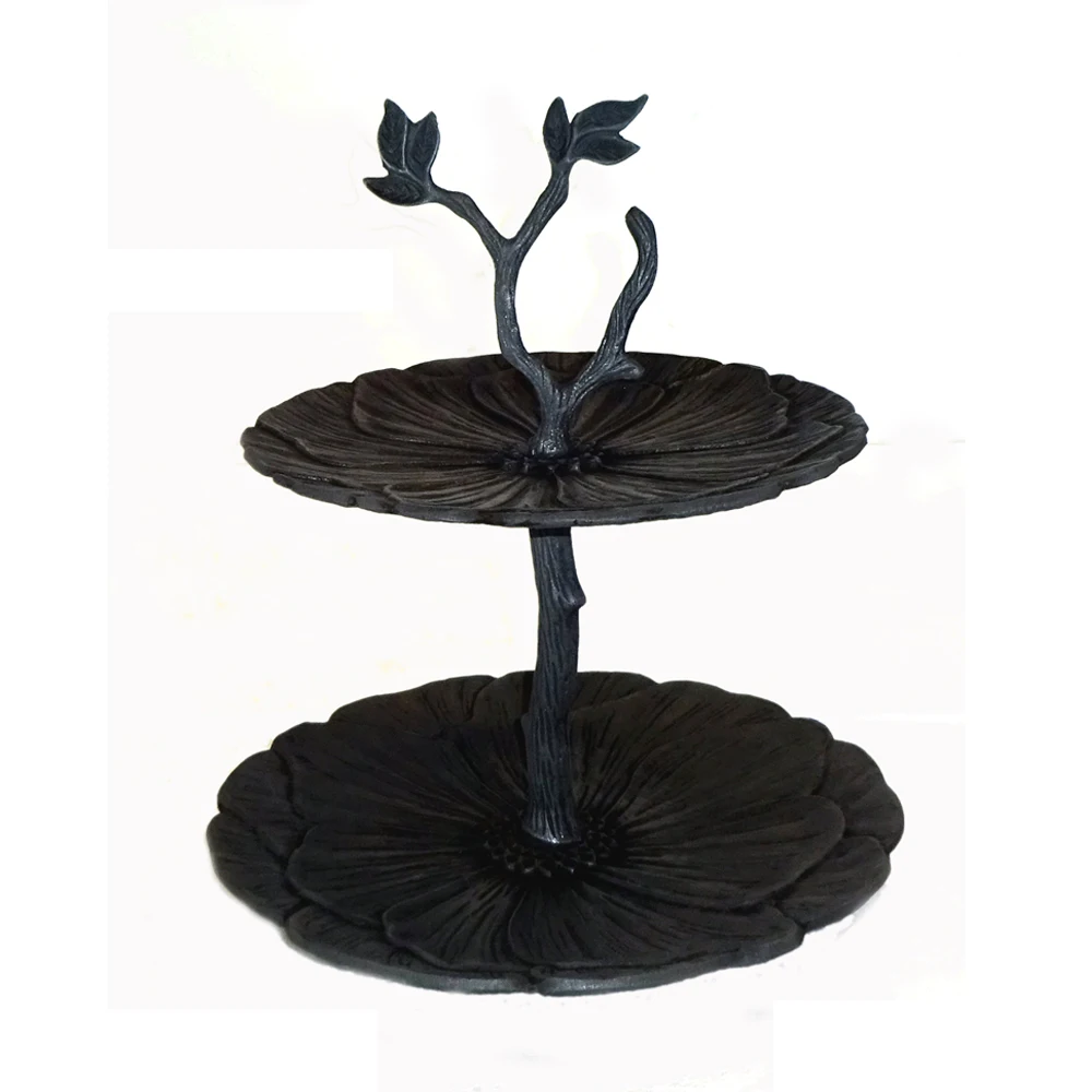 2 Tier Wedding Cake Stand Tree Trunk Design Folding Cupcake Candy Stand