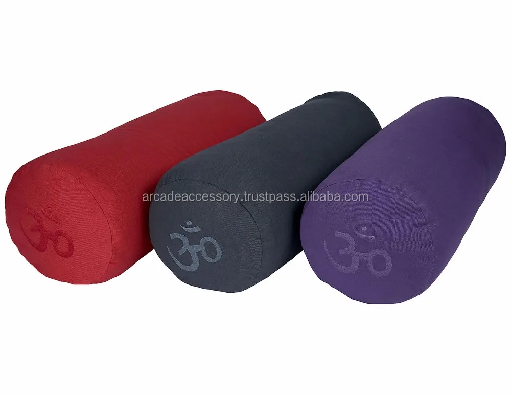 Buckwheat Filled Decorative And Economical Yoga Bolster Pillow