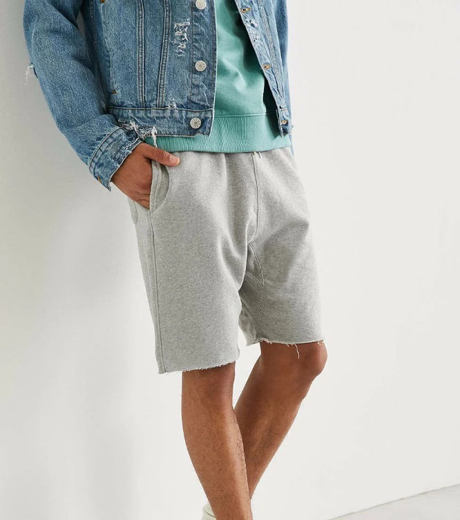 white jogger shorts mens